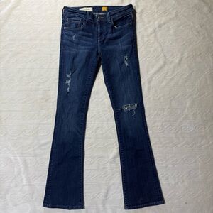 Pilcro Anthropologie‎ boot cut distressed denim jeans - 28